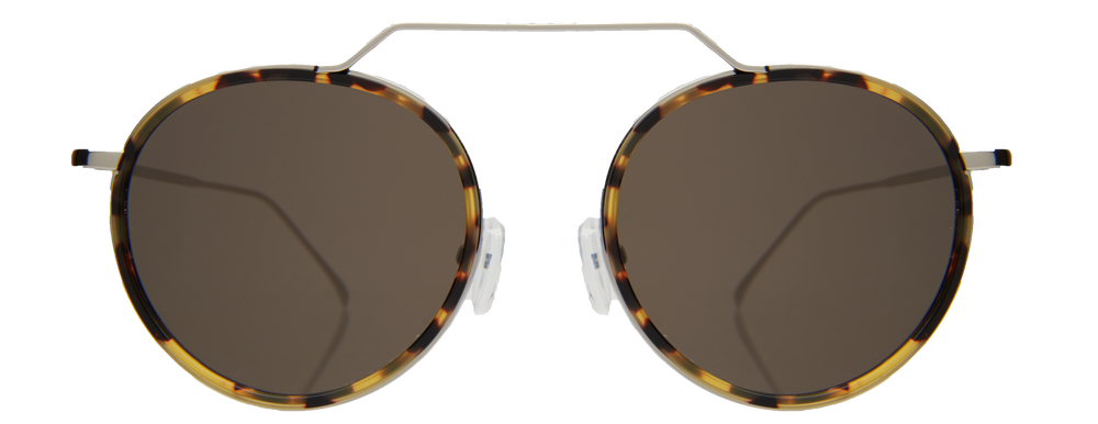 Wynwood Ace Sunglasses  - Tortoise/Silver/Grey Flat Mirror