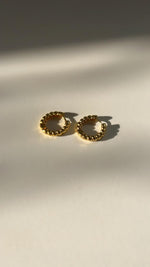 Braided Hoop Gold Plated (Sold in pairs)