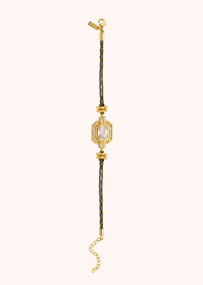 BRACELET - GOLD SHINY ART DECO