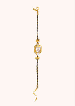 BRACELET - GOLD SHINY ART DECO