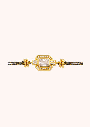 BRACELET - GOLD SHINY ART DECO