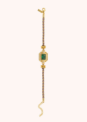 BRACELET - GREEN SHINY ART DECO