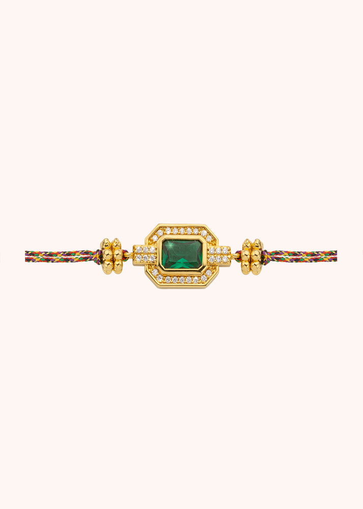 BRACELET - GREEN SHINY ART DECO