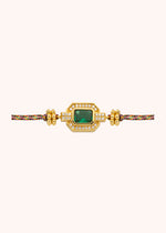 BRACELET - GREEN SHINY ART DECO