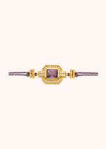 BRACELET - AMETHYSTE SHINY ART DECO