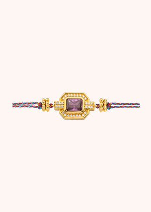 BRACELET - AMETHYSTE SHINY ART DECO