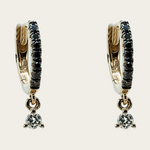 Black and White Diamond Earrings - RG