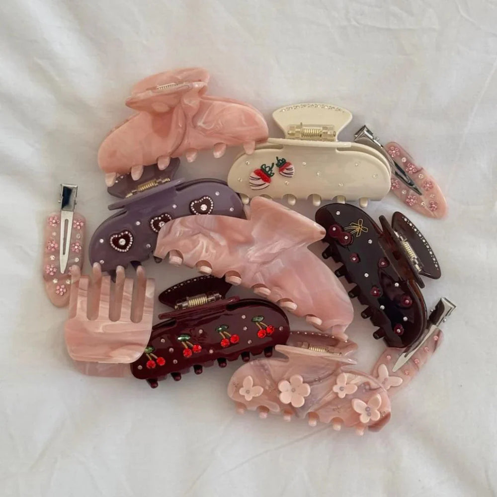 Sweetheart Clip in Bordeaux Cherry Pie