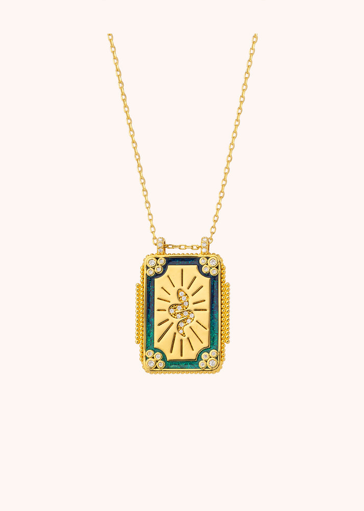 NECKLACE - MYSTIC BLUE TWICE BOHEM