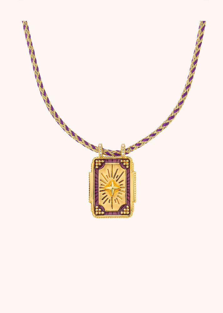 NECKLACE - MYSTIC PURPLE TWICE BOHEME
