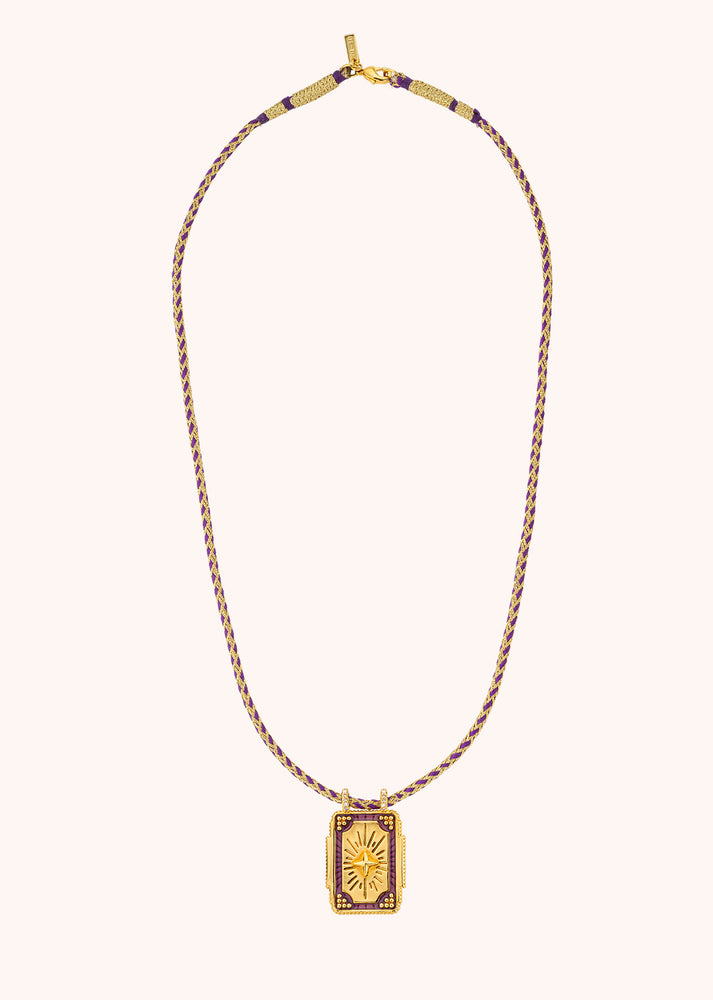 NECKLACE - MYSTIC PURPLE TWICE BOHEME