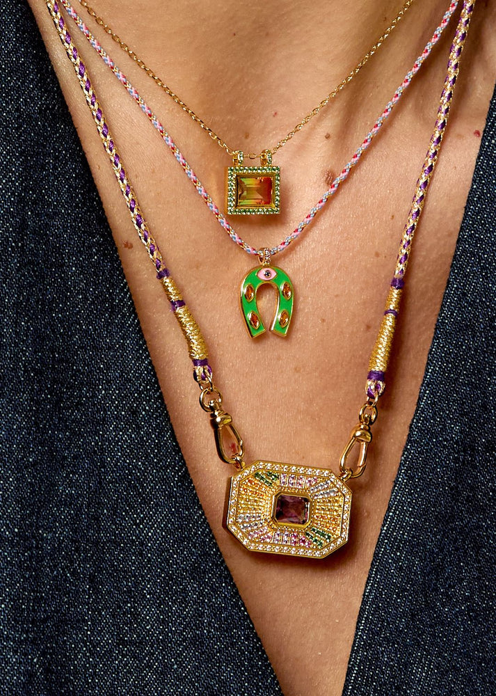 NECKLACE - GREEN WATERMELON EL PASO