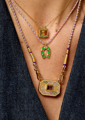 NECKLACE - GREEN WATERMELON EL PASO
