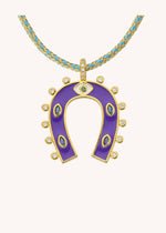 NECKLACE - PURPLE HORSESHOE