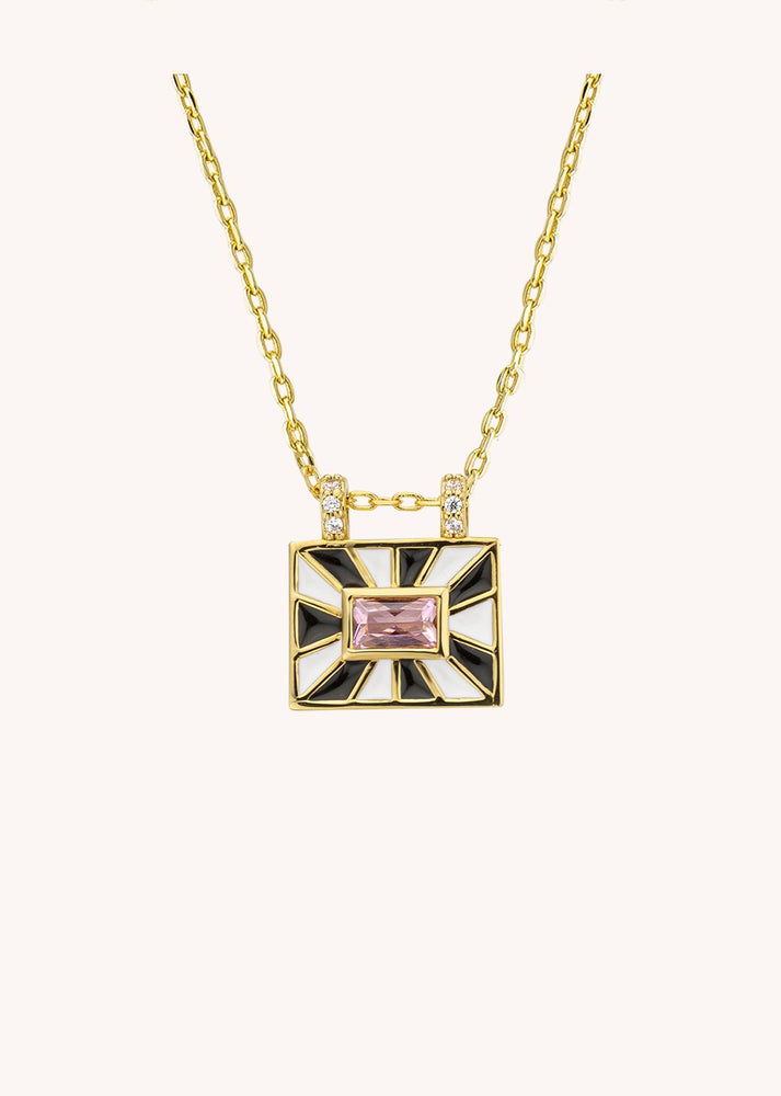 NECKLACE - BLACK & WHITE EL PASO