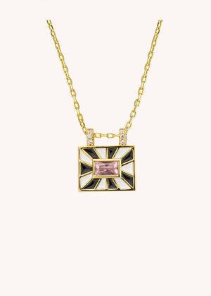 NECKLACE - BLACK & WHITE EL PASO