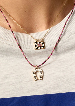 NECKLACE - BLACK & WHITE EL PASO