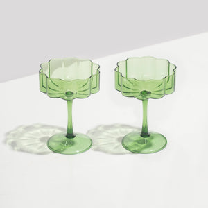 TWO x WAVE COUPE GLASSES