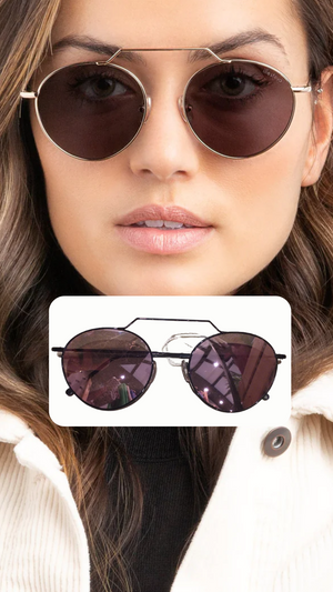 Wynwood II Sunglasses - Gold/Bright Rose Flat Mirror