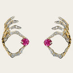 Diamond and Ruby Earring - YG