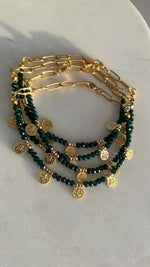 Electroplate Emerald Green Multi Coin