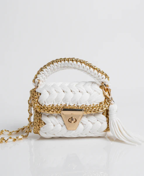 White Crochet Bag