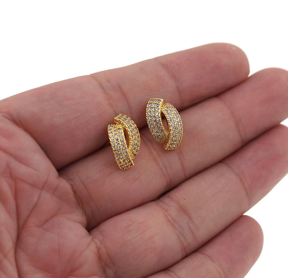 Geometric Stud Gold Filled 18K