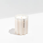 LEATHER + SANDALWOOD WAVE CANDLE