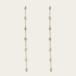 Long Diamond Earrings - YG (3.62gm)