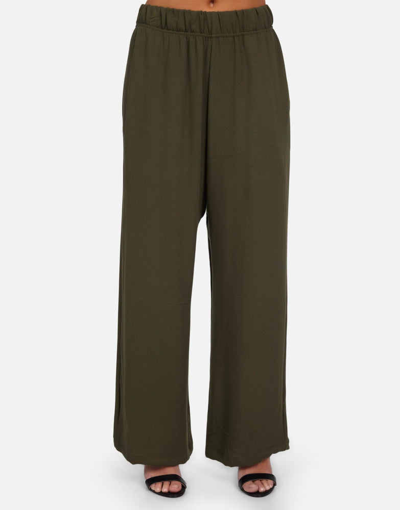 Mabel- Wide Leg Pant w/ Side Pocket