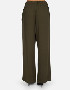 Mabel- Wide Leg Pant w/ Side Pocket