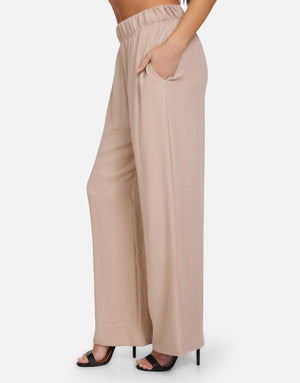 Mabel- Wide Leg Pant w/ Side Pocket