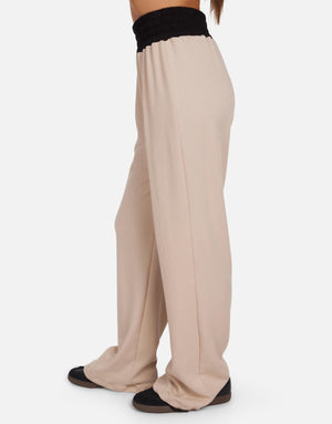 Zenith - Wide Leg Pant w/ Contrast Waistband