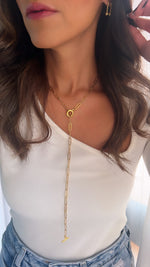 18K paperclip Necklace