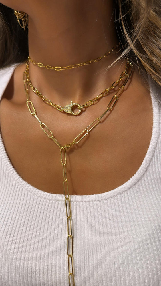 PAPERCLIP V LOBSTER CLASP