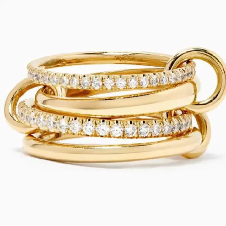 Multi Band Eternity Ring Band- Stacking Bands