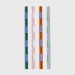 FOUR x STRIPED STRAWS