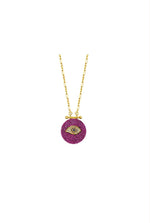 Sterling Silver Dark Pink Mallorca