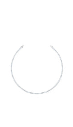 Sterling Silver White Tennis with Box Lock