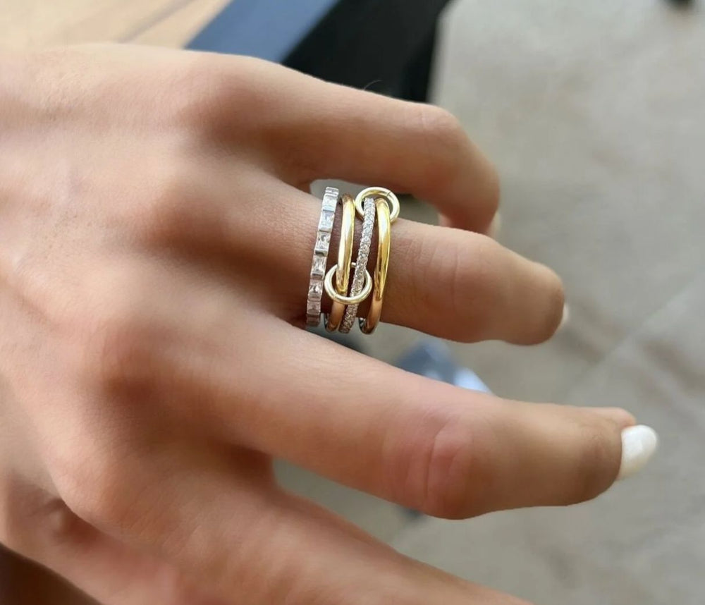 Sterling Silver Cubic zirconia Baguette Freya