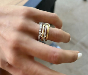 Sterling Silver Cubic zirconia Baguette Freya