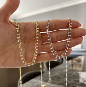 Sterling Silver Bubble Cubic Zirconia Droplets