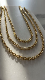 Textured Welded 18K Gold Filled Chain