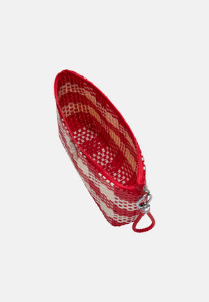 Woven Pencil Bag Red