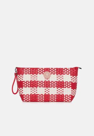 Woven Pencil Bag Red