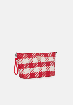 Woven Pencil Bag Red