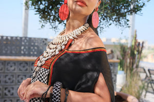 Kaftan Tribal Shell Koufiya
