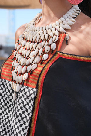 Kaftan Tribal Shell Koufiya