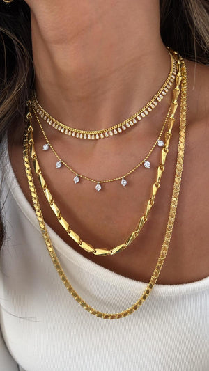 SOLA 925 Sterling Silver Real Gold Plated Chain