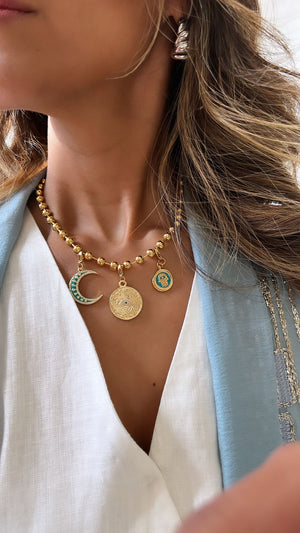 Multi Charm Gold Plated